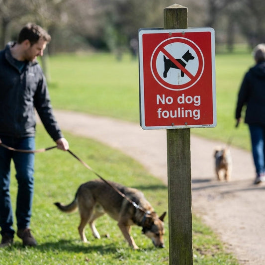 No Dog Fouling Sign – Rigid Plastic or Vinyl – Indoor/Outdoor Use