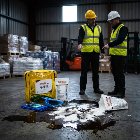 Spill Kit – Compact – Includes Absorbent Powder – Industrial Use