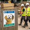 Safety Footwear Must Be Worn Dog Poster Safety Sign – 420mm x 594mm – Synthetic Paper – Indoor/Outdoor Use