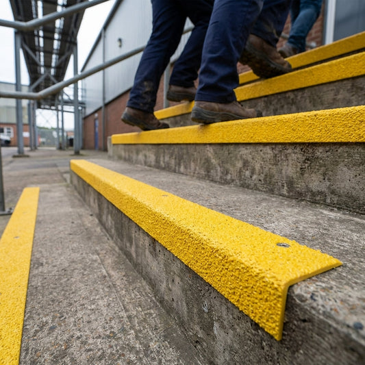 Anti-Slip Stair Nosing – 3mm Thick – GRP – Indoor/Outdoor Use