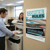Data Security Copier Rules Poster – 420mm x 594mm – Synthetic Paper – Office Use
