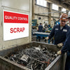 Quality Control Scrap Signs – 400mm x 300mm – Rigid Plastic – Indoor/Outdoor Use