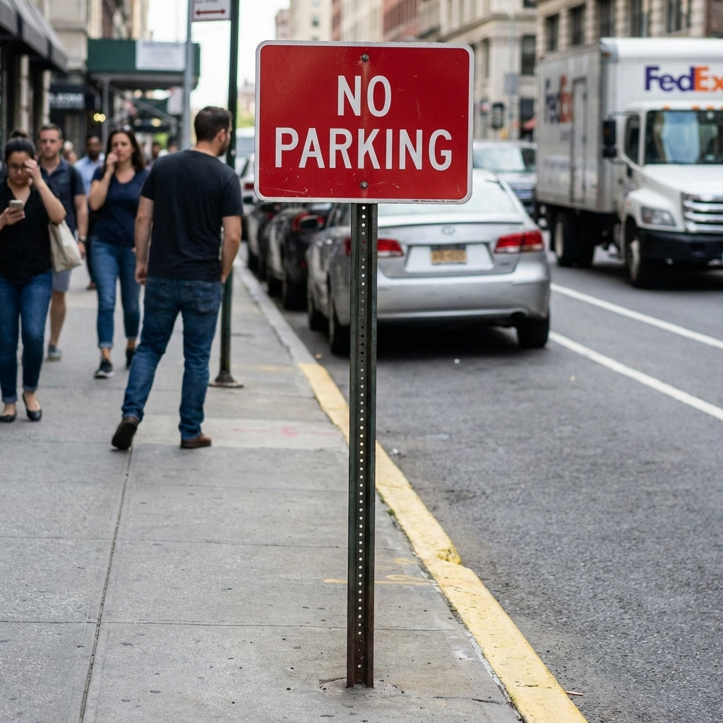 No Parking Traffic Signs – 1mm Rigid Plastic & Aluminium – Indoor/Outdoor Use