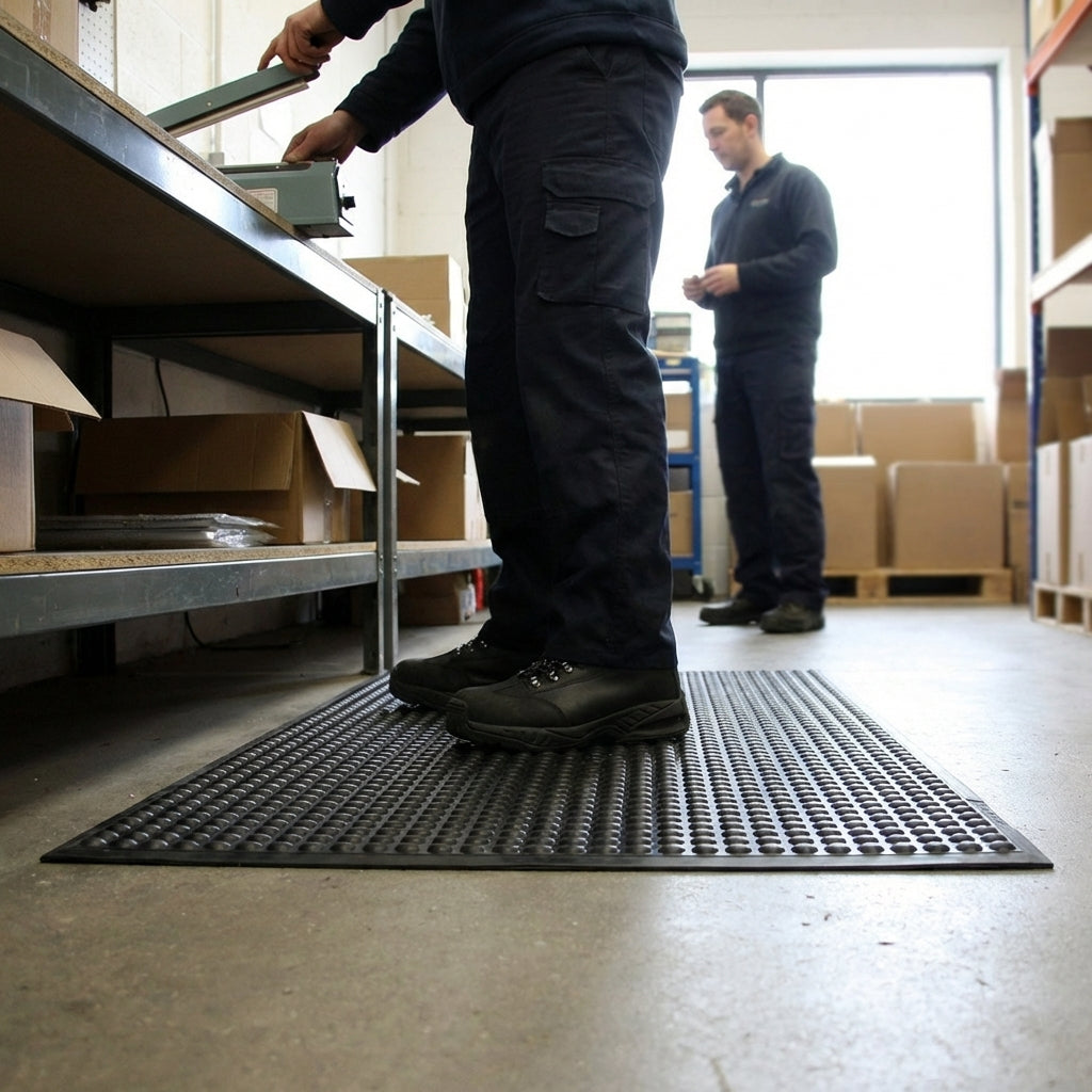 Anti-Fatigue Mat – Black – Comfort & Circulation – Industrial