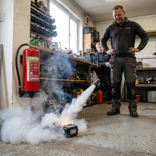 Lithium-Ion Battery Fire Extinguishers – Water-Based Agent – Industrial Use