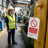 Do Not Start This Equipment When Locked Out Double Sided Safety Tag (Pack of 10) – 80mm x 150mm – Matt PVC – Industrial Use