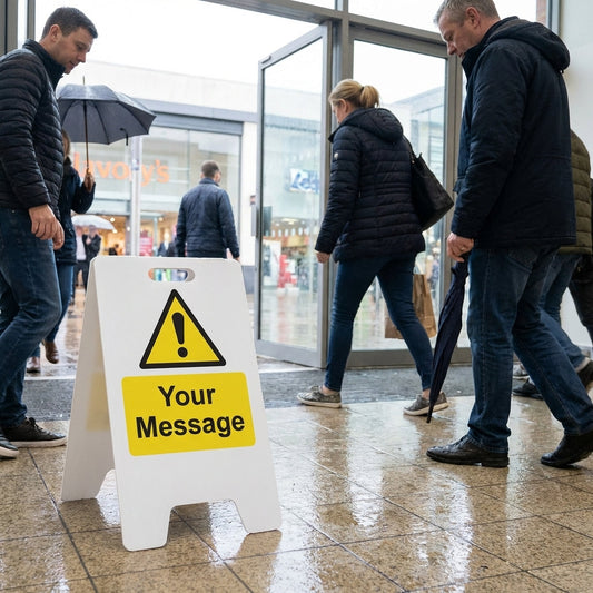 Custom Plastic 'A' Board Sign – 300mm x 600mm – Fluted Polypropylene – Indoor/Outdoor Use