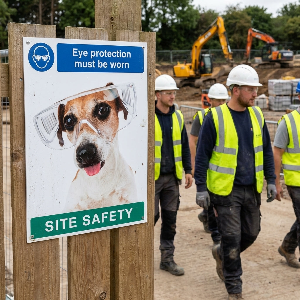 Eye Protection Safety Poster – 420mm x 594mm – Synthetic Paper – Indoor/Outdoor Use