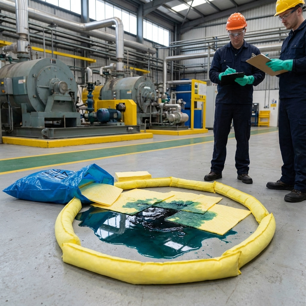 70 Litre Spill Response Kits – Clip Bag – Maintenance, Oil & Chemical – Industrial Use