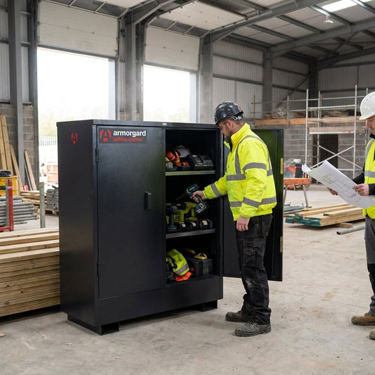 Heavy Duty Storage Cabinet – 1205mm x 580mm x 1555mm – Steel Construction – Site & Workshop Use