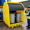4 Drum Spill Containment Pallet – All-Weather – Polyethylene – Industrial