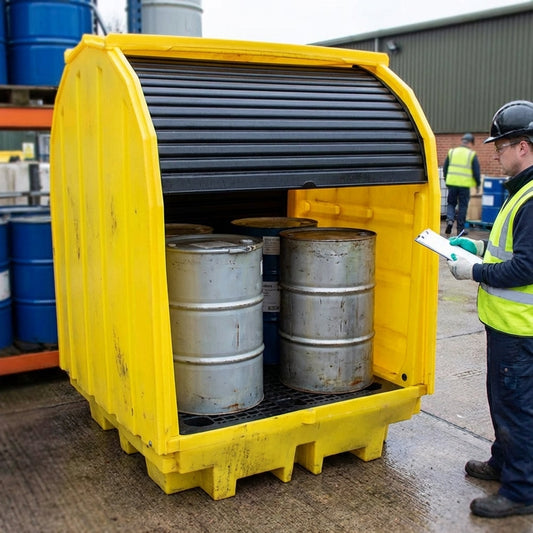 4 Drum Spill Containment Pallet – All-Weather – Polyethylene – Industrial