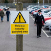 Security Patrolled Area Sign – Commercial Use