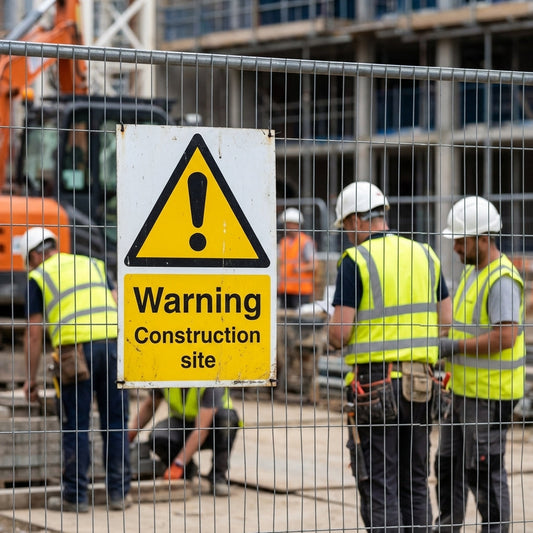 Mess Room Construction Safety Sign – 1mm Rigid Plastic – Indoor/Outdoor Use