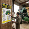 Tractor Inspection Poster – Good To Go Tractor – 420mm x 594mm – Synthetic Paper – Indoor & Outdoor Use