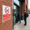 No Smoking Within 20 Metres of This Entrance Sign – 1mm Rigid Plastic – Indoor & Outdoor Use