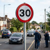 30mph Reflective Traffic Sign – 600mm Diameter – Aluminium Composite – Road Safety (Class RA1)