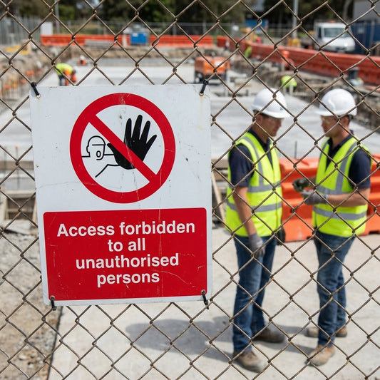 Access Prohibition Safety Signs – Rigid Plastic & Vinyl – Indoor/Outdoor