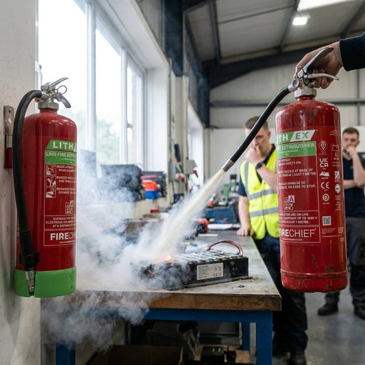 Lithium-Ion Fire Extinguisher – 6 Litre – BSI Kitemarked – Multi-Use