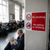 No Smoking, No Eating, No Drinking Sign – 1mm Rigid Plastic – Indoor/Outdoor
