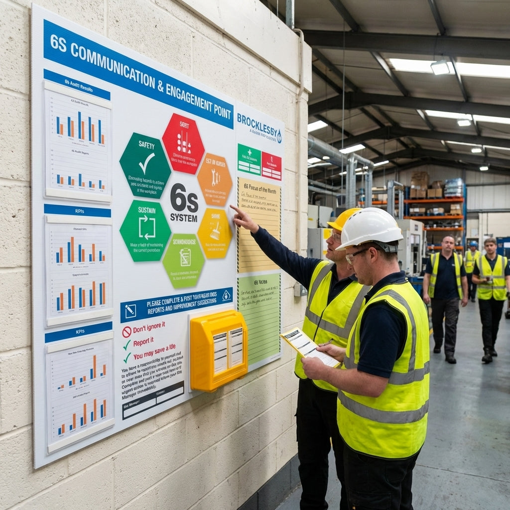 Communication & Engagement Board – White – Rigid Correx Plastic – Industrial Use