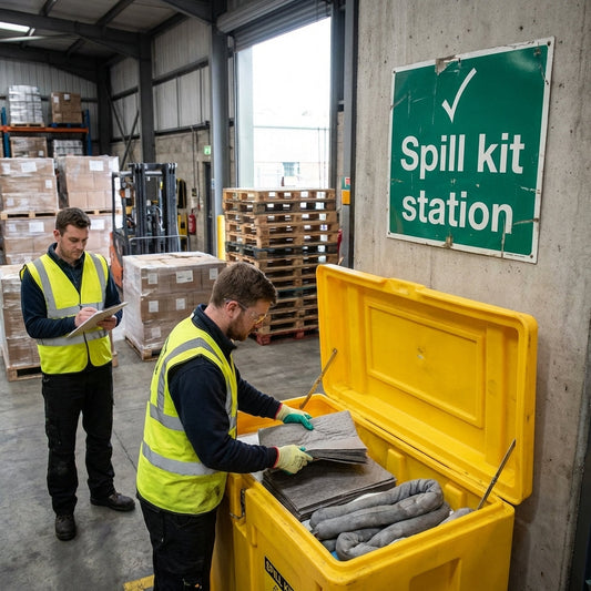 Spill Kit Station Safety Signs – Customizable – Industrial Use
