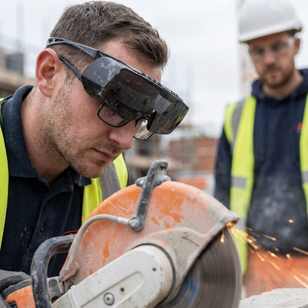 Lightweight Overspecs – Smoke – Anti-Scratch Lenses – Industrial Grade