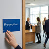 Braille Reception Signs – 300mm x 150mm – PVC with Adhesive – Indoor Use