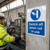 Safety Sign – Rigid Plastic & Vinyl – Durable & UV Resistant – Indoor/Outdoor Use