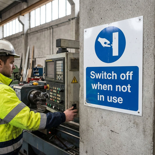 Safety Sign – Rigid Plastic & Vinyl – Durable & UV Resistant – Indoor/Outdoor Use