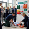 AED Defibrillator Station – 900mm x 920mm – Rigid Correx Plastic – Industrial Use