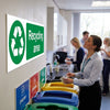 Recycling Area Signs – 600mm x 200mm – Rigid Plastic – Indoor/Outdoor Use