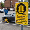 Parking Restriction Sign – 1mm Rigid Plastic – Durable & Weather Resistant – Indoor/Outdoor Use