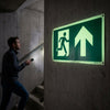 Photoluminescent Way Finding Markers – Arrow Ahead – Self Adhesive Vinyl – Indoor Use