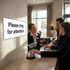 Attention Sign – 1mm Rigid Plastic – Durable & Weather Resistant – Indoor/Outdoor