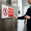 Braille Restricted Access Sign – 300mm x 150mm – 1.5mm PVC – Indoor Use