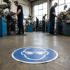 Eye Protection Floor Graphic – 400mm Diameter – Polycarbonate – Factory & Warehouse Use