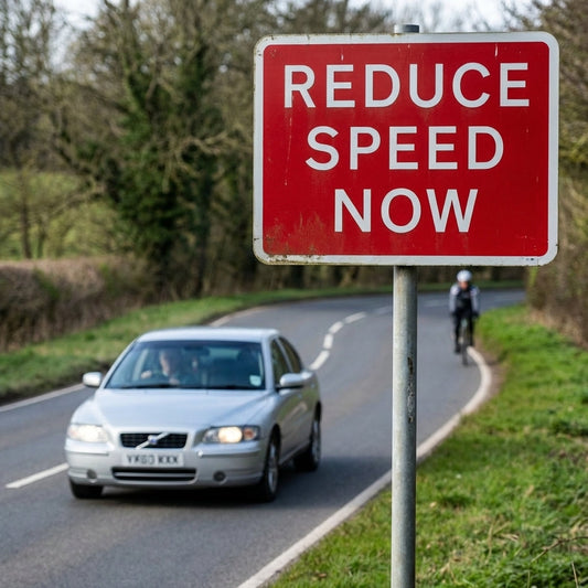 Reduce Speed Now Signs – 1mm Plastic & Aluminium – Indoor/Outdoor Use