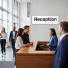 Reception Signs – 1mm Rigid Plastic & Self-Adhesive Vinyl – Indoor/Outdoor Use