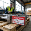 Non-Conforming Quality Control Labels (Roll of 100) – 50mm x 20mm – Self Adhesive Vinyl – Indoor Use
