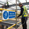 Clip On Safety Signs – 1mm Rigid Plastic – Indoor/Outdoor Use