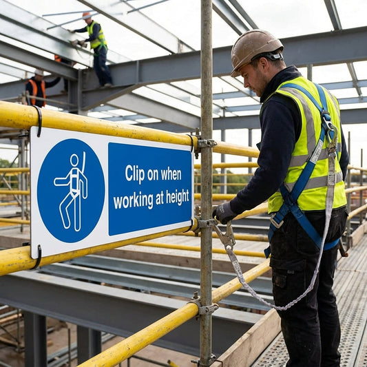 Clip On Safety Signs – 1mm Rigid Plastic – Indoor/Outdoor Use