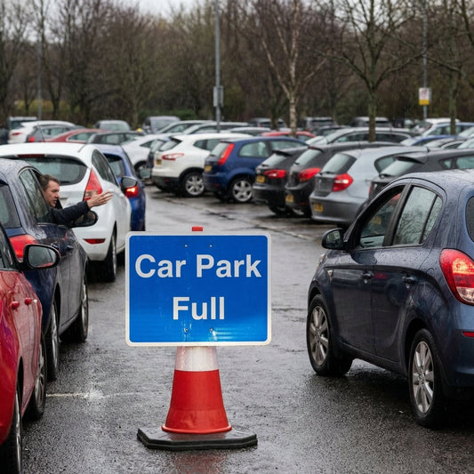 Reflective Cone Sign – 600mm x 450mm – Polypropylene – Car Park Use