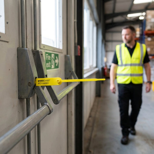 Fire Exit Door Security Seals – 202.5mm – Sequentially Numbered – Emergency Use