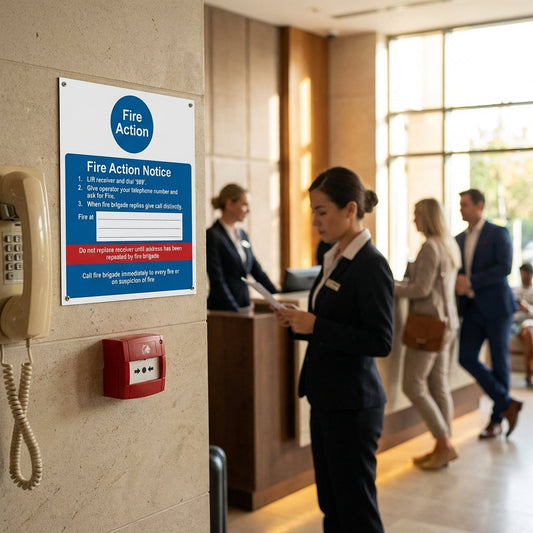 Fire Action Notice – Hotel Use – Essential Safety Signage