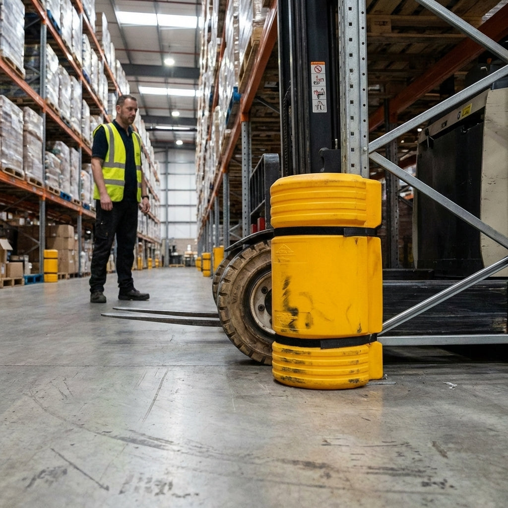 Pallet Racking Protectors – 550mm High – Polyethylene – Warehouse Safety