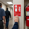Braille Fire Extinguisher Signs – 150mm x 225mm – 1.5mm PVC Adhesive – Safety Compliance