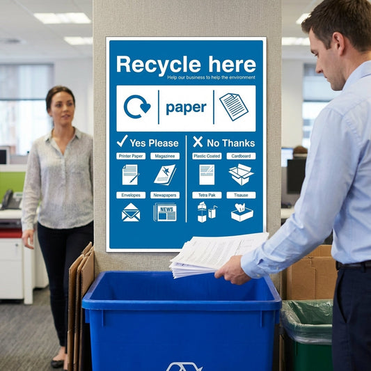 Recycle Paper Signs – Professional – Indoor & Outdoor Use