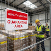 Quality Control Quarantine Area Signs – 400mm x 300mm – Rigid Plastic – Indoor/Outdoor Use