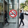 No Smoking Symbo 6 Labelsl – 75mm Diameter – Self Adhesive Vinyl – Indoor/Outdoor Use